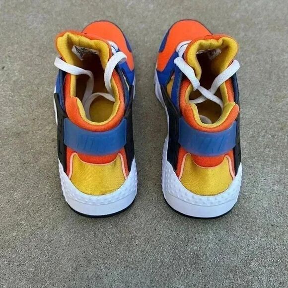 Nike Huarache Run (GS) Royal Blue Orange Size  6.5Y = Women’s 8 - Picture 6 of 12